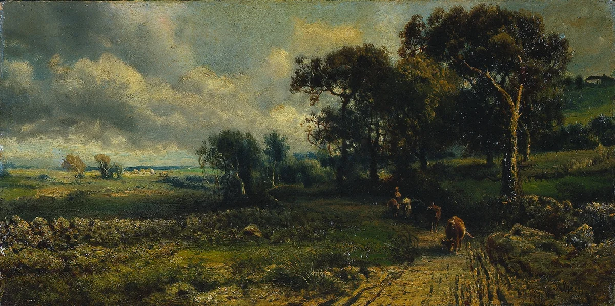 Fleecy Clouds by George Inness, painting, 1881