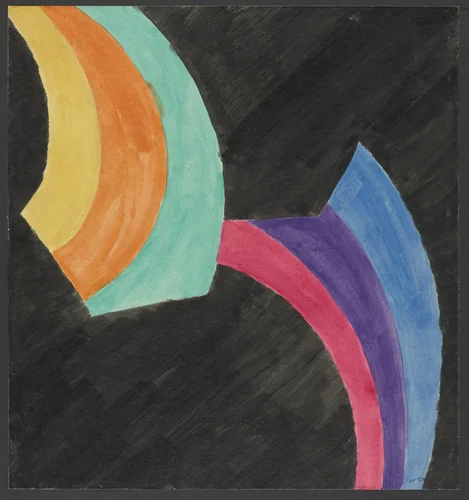 Colored Rhythm: Study for the Film by Léopold Survage, drawing, 1913