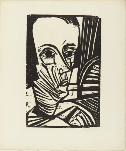 A.N. from the portfolio Eleven Woodcuts, 1912-1919 (Elf Holzschnitte, 1912-1919) by Erich Heckel, print, 1919