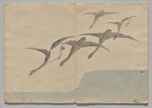 Scene from The Kōrin Picture Book (Volume 1) by Nakamura Hōchū (中村芳中), book, 1802-1899
