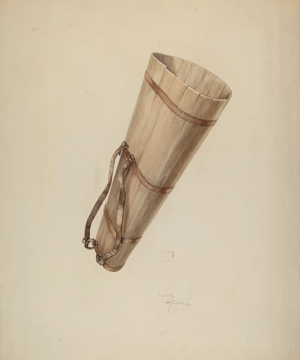 Vinyard Basket by Kurt Melzer, index of american design, 1938