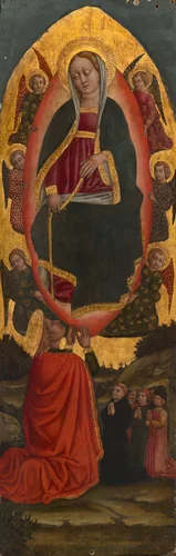 The Assumption of the Virgin with Saints from an Augustinian altarpiece by Italian, painting, 1450-1475