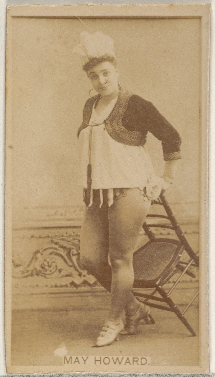 May Harold, from the Actors and Actresses series (N45, Type 8) for Virginia Brights Cigarettes by Allen & Ginter, photograph, 1885-1891