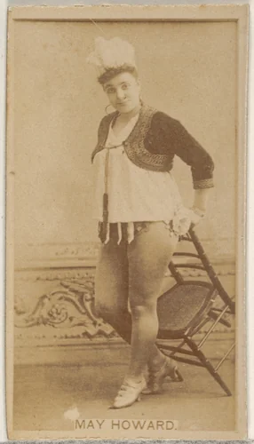 May Harold, from the Actors and Actresses series (N45, Type 8) for Virginia Brights Cigarettes by Allen & Ginter, photograph, 1885-1891