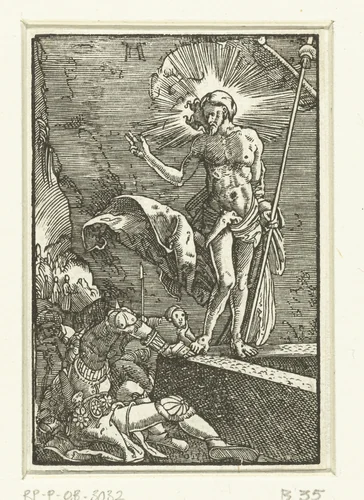 Opstanding van Christus by Unknown, print, 1506-1538
