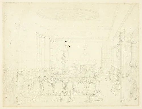 Study for Society for the Encouragement of Agriculture, from Microcosm of London by Augustus Charles Pugin
Thomas Rowlandson, drawing, 1807-1809