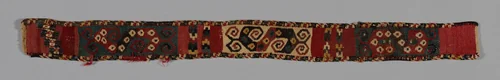 Fragment (Headband) by Wari, textile, 600-900