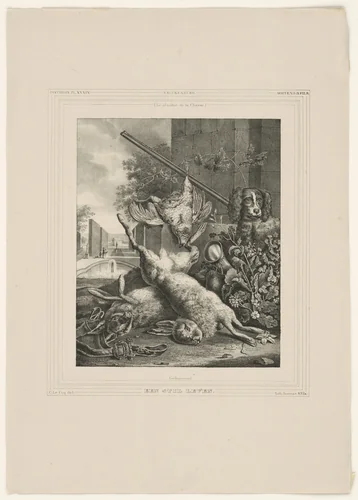 Maria met het Christuskind staand tegen haar schoot by anonymous, print, 1825-1875