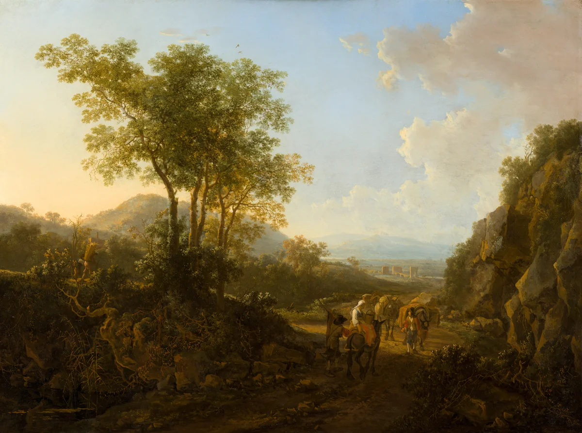Italian Landscape by Jan Both, painting, 1645