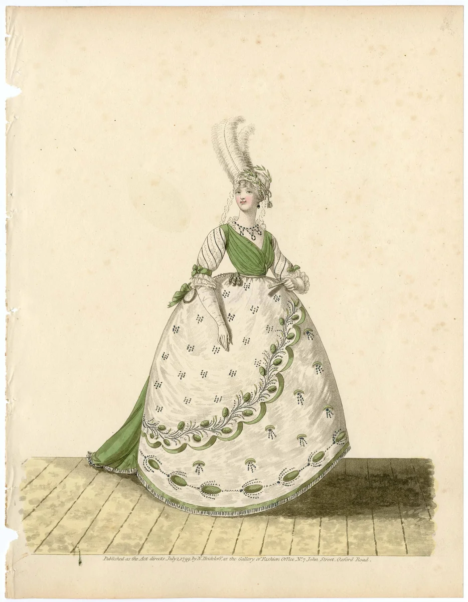 Fashion plate by Nicolaus Heideloff, artwork, 1799