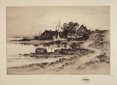 Old Gloucester Shore by William Goodrich Beal, print, 1888