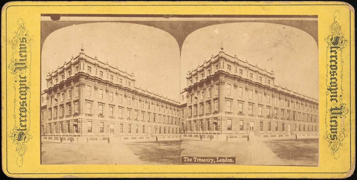 The Treasury, London by Stereoscopic Views, photograph, 1850-1919