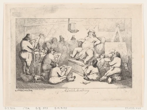 Dutch Academy by Thomas Rowlandson, print, 1792