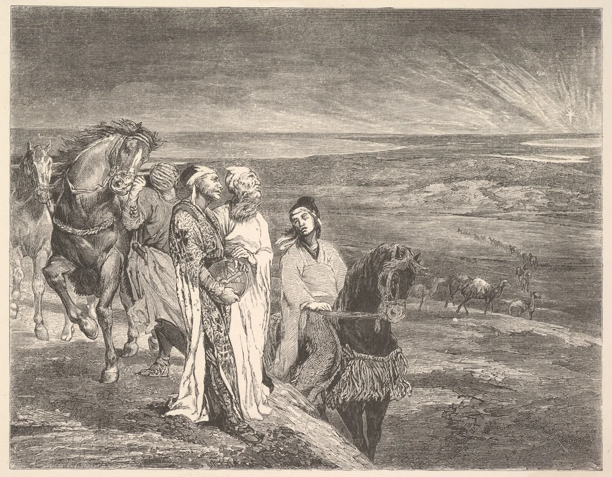The Wise Men out of the East by John La Farge, print, 1868