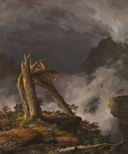 Storm in the Mountains by Frederic Edwin Church, painting, 1847