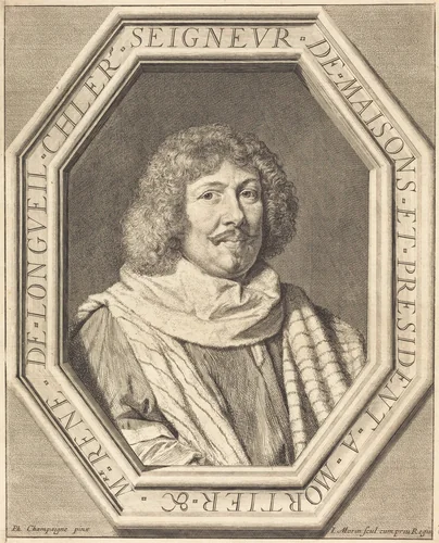 Rene de Longueil, marquis de Maisons by Jean Morin; Philippe de Champaigne, print, 1600-1650