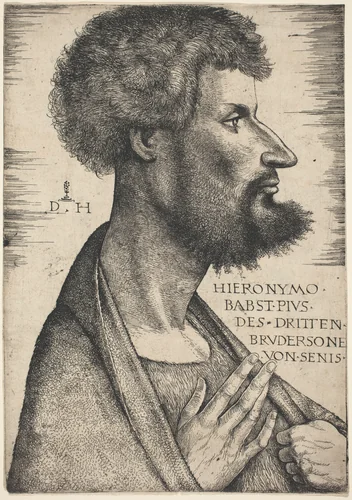 Girolamo da Siena by Daniel Hopfer, print, 1470-1536