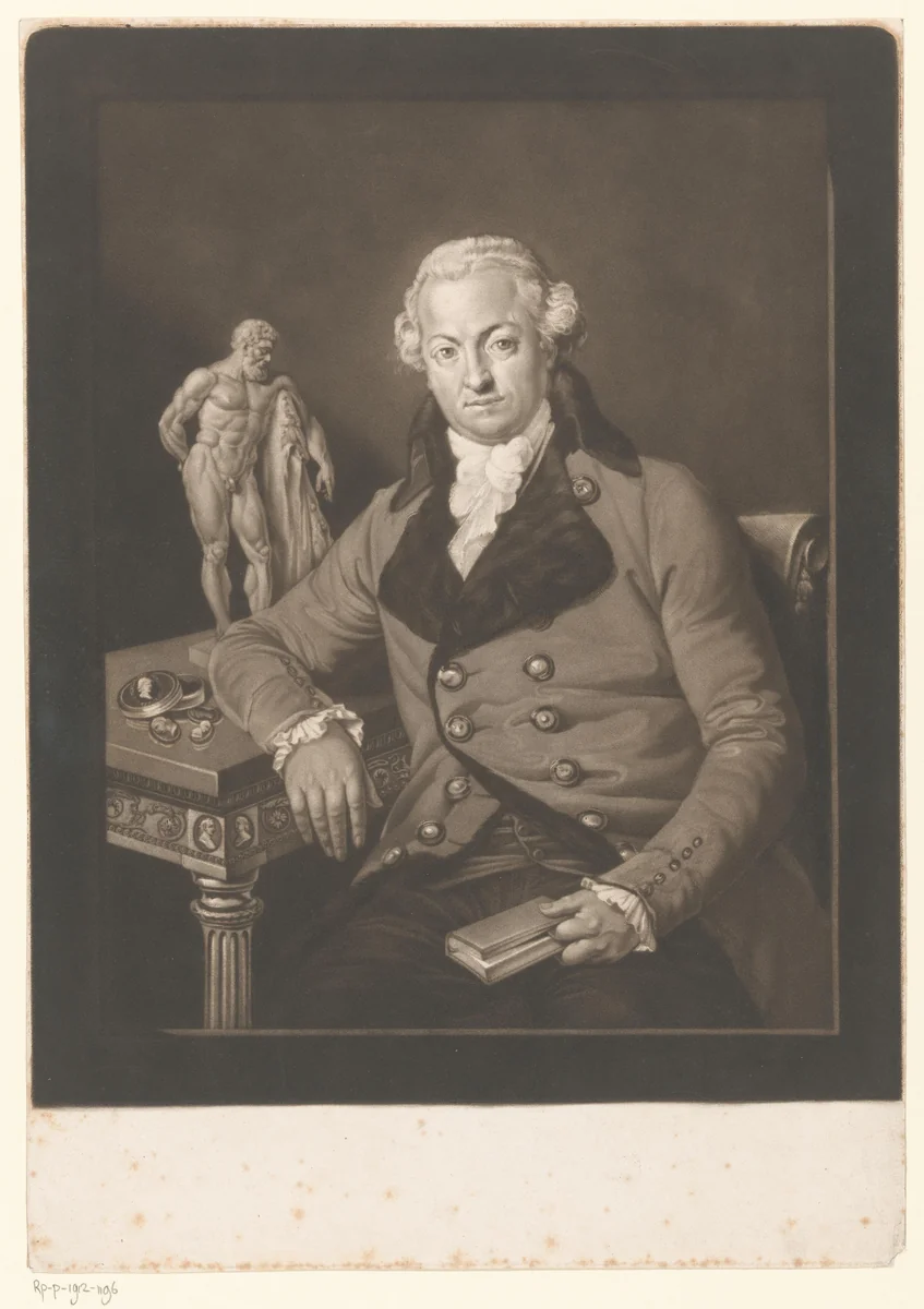 Zelfportret by Josef Clarot, print, 1780-1820