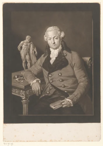 Zelfportret by Josef Clarot, print, 1780-1820
