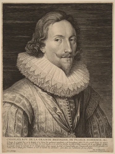 Charles I, King of England by Lucas Emil Vorsterman; Sir Anthony van Dyck, print, 1595-1675