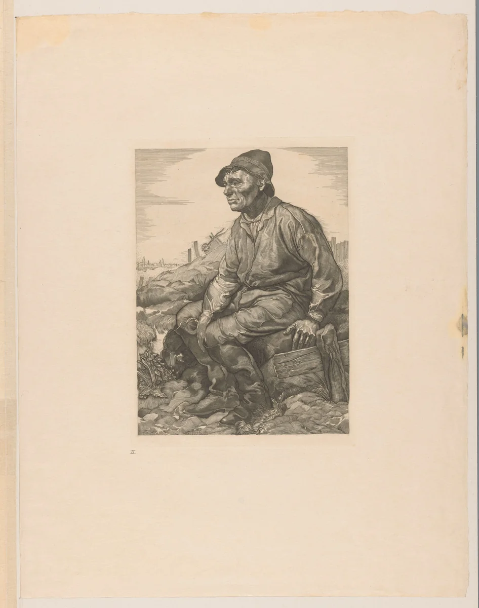 Rustende arbeider by Johannes Josephus Aarts, print, 1881-1934