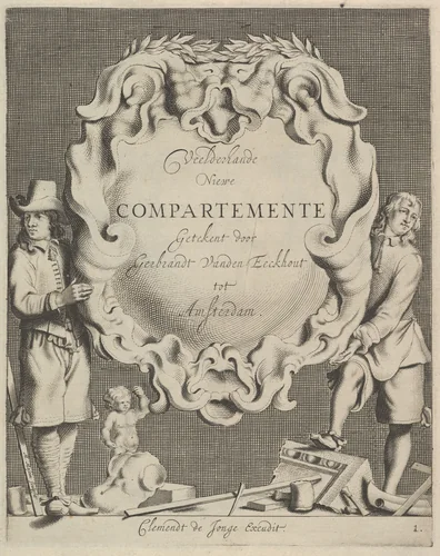 Veelderhande Niewe Compartimente (Titlepage in Dutch) by Michiel Mosyn, book, 1650-1674