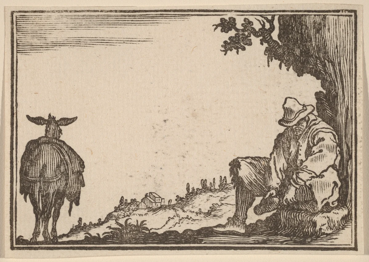 Peasant Removing His Shoe by Edouard Eckman
Jacques Callot, print, 1621