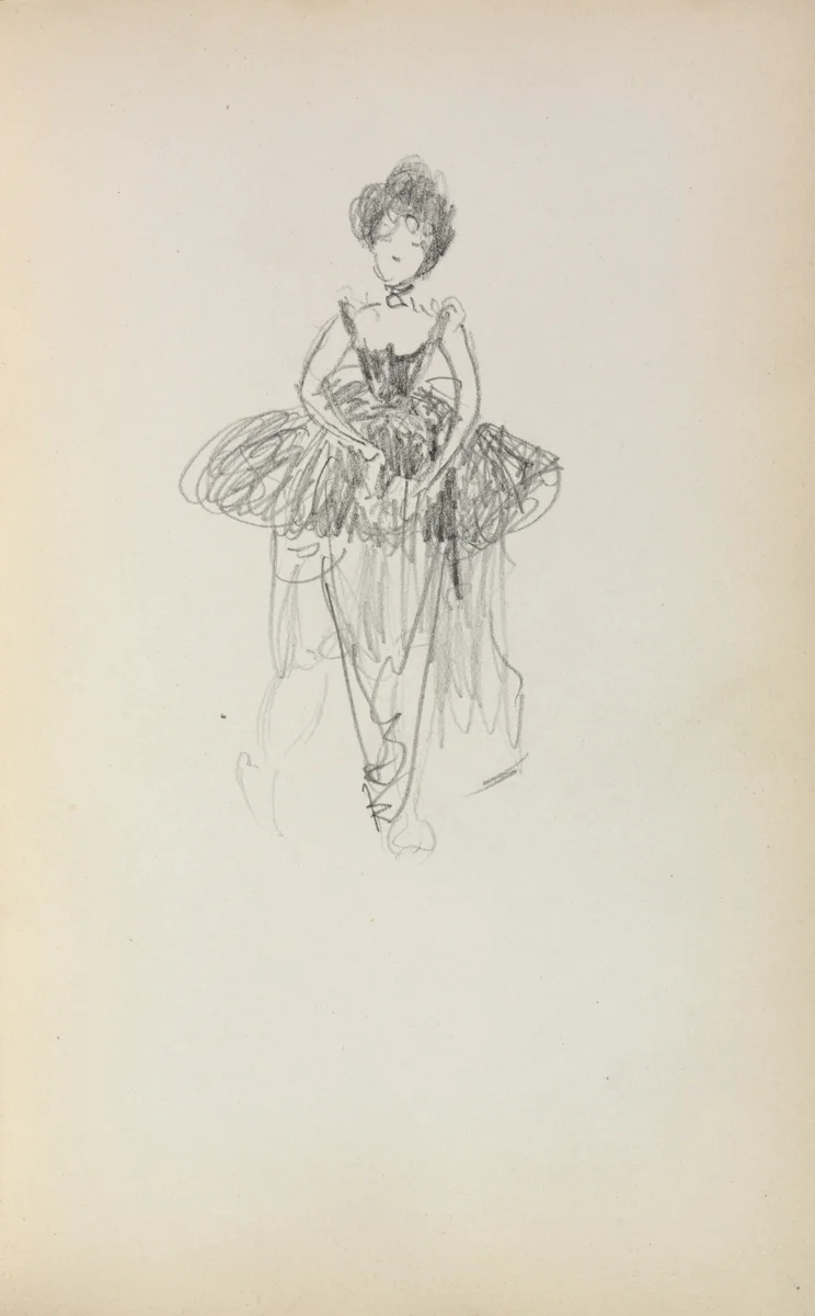 Italian Sketchbook: Ballerina (page 231) by Maurice Prendergast, book, 1898-1899