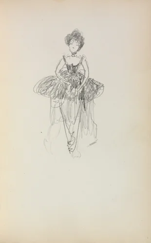 Italian Sketchbook: Ballerina (page 231) by Maurice Prendergast, book, 1898-1899