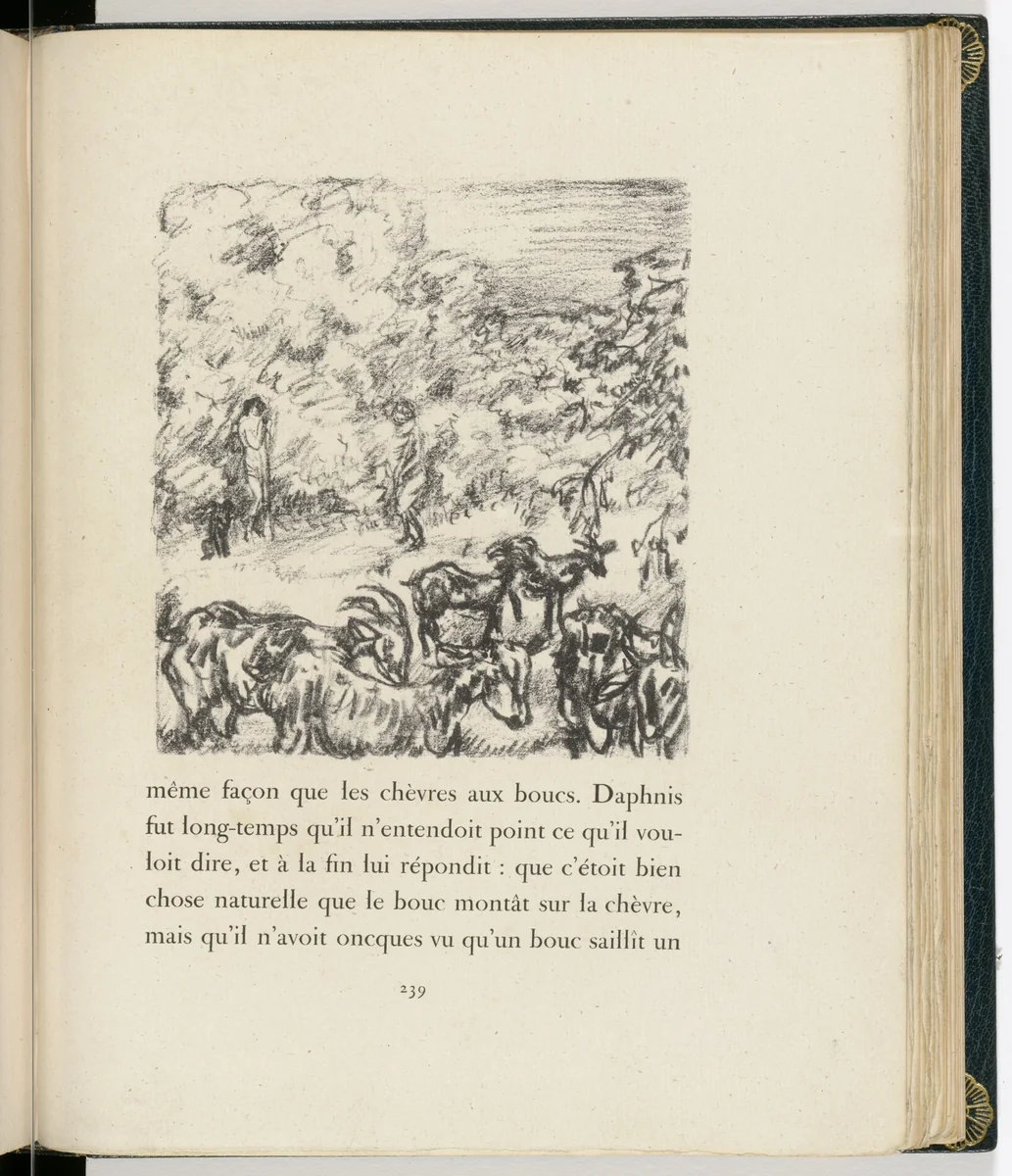 In-text plate (page 239) from Daphnis et Chloé by Pierre Bonnard, illustrated book, 1902