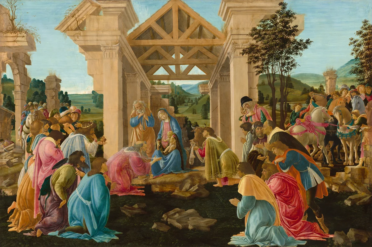 The Adoration of the Magi by Sandro Botticelli, painting, 1478-1482