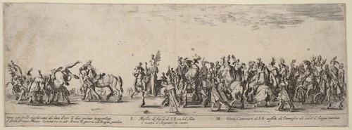 Master of His Excellency's Stables and Twenty Servants by Stefano della Bella, print, 1633