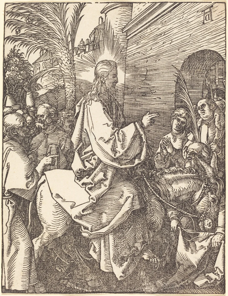 Christ's Entry into Jerusalem by Albrecht Dürer, print, 1509-1510