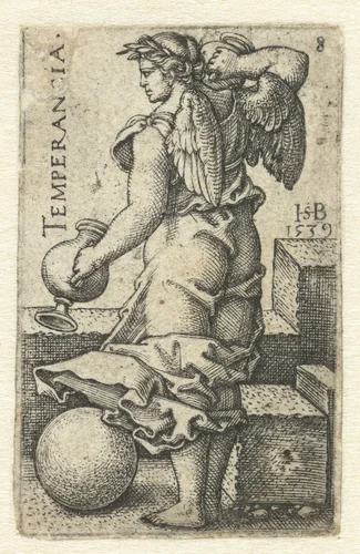 Matigheid (Temperancia) by Unknown, print, 1539