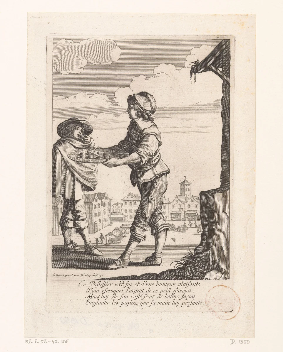 Banketbakker by Abraham Bosse, print, 1629-1630