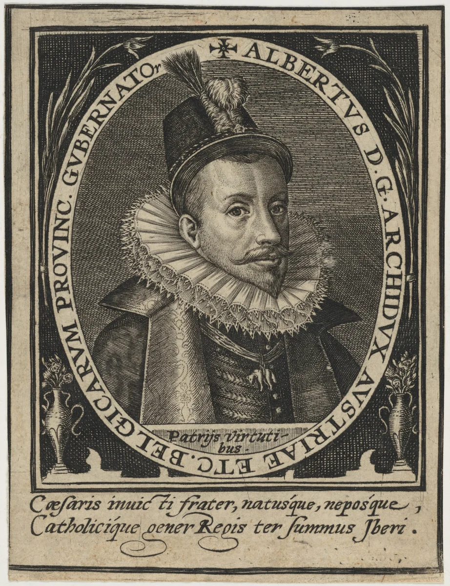 Albert VII, Archduke of Austria by Hieronymus Wierix, print, 1553-1619