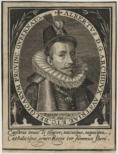 Albert VII, Archduke of Austria by Hieronymus Wierix, print, 1553-1619