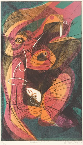 Maternité ailée (Winged Maternity) by Stanley William Hayter, print, 1948-1953