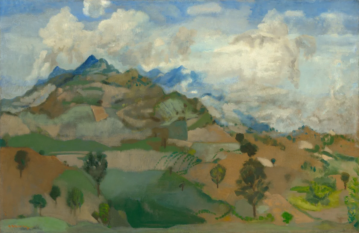 The Umbrian Mountains by Arthur B. Davies, painting, 1925