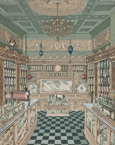Drug Store by American 20th Century, index of american design, 1935-1942