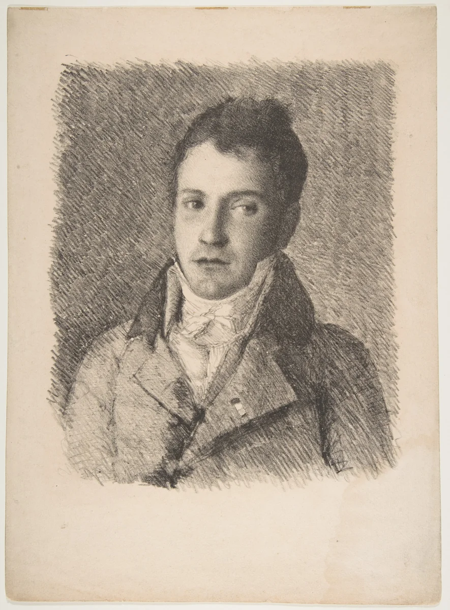 Portrait of a Young Man by Goya, print, 1815-1825