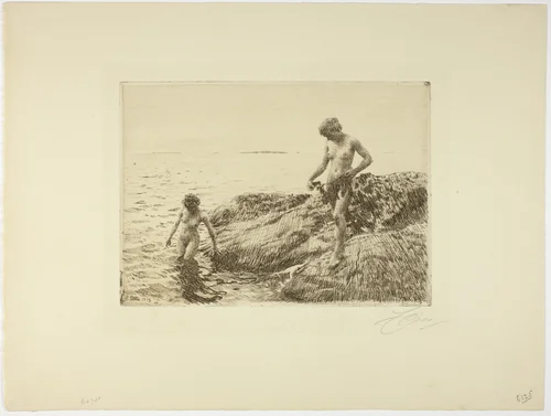 Seaward Skerries by Anders Zorn, print, 1913