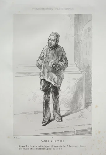 Papier à Lettres by Paul Gavarni, print, 1824-1866