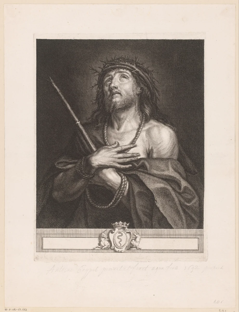 Ecco Homo by Antoine Coypel, print, 1692