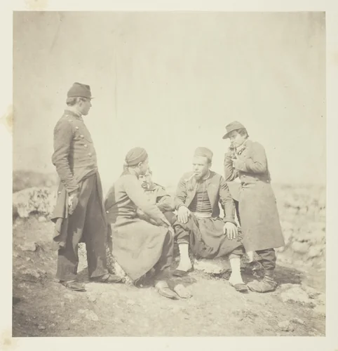 Zouaves by Roger Fenton, photograph, 1855