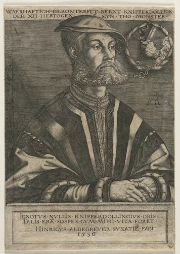 Bernt Knipperdolling by Heinrich Aldegrever, print, 1536