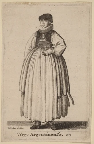 Virgo Argentinensis by Wenceslaus Hollar, print, 1644-1650