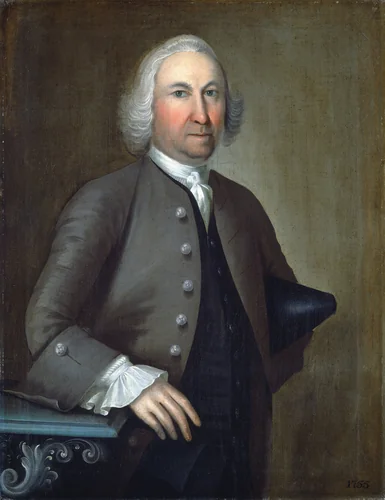 Captain Isaac Foster by Joseph Badger, painting, 1755