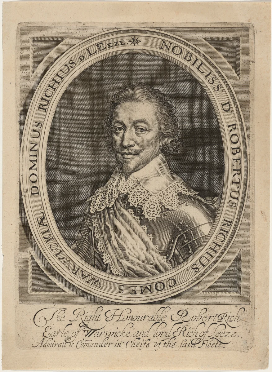 Robert Rich by Robert van Voerst, print, 1597-1636