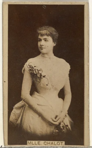 Mlle. Chalot, from the Actors and Actresses series (N145-8) issued by Duke Sons & Co. to promote Duke Cigarettes by W. Duke, Sons & Co., photograph, 1890-1895